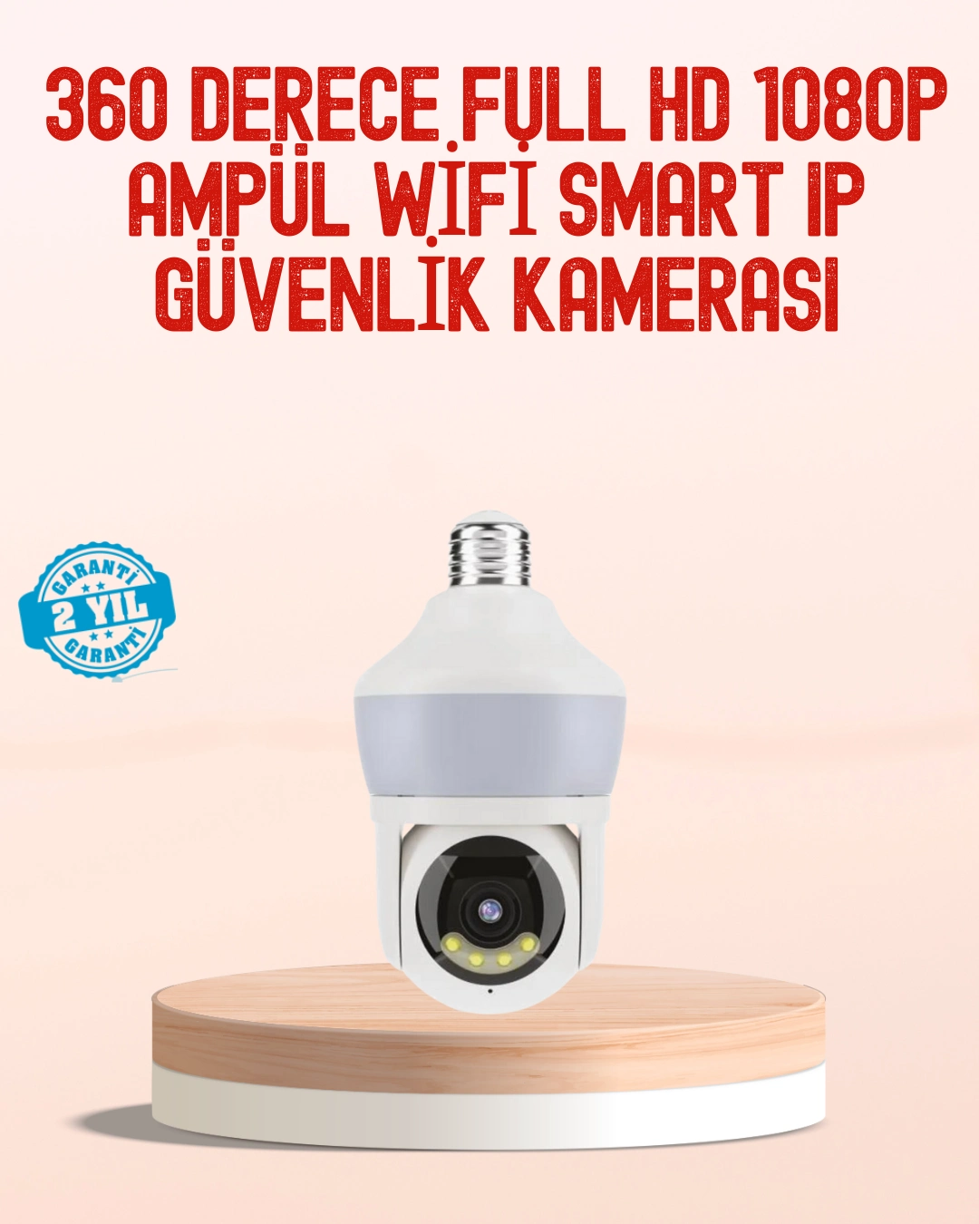 360° Full Hd Wi-fi Akıllı Ampül Kamera Gece Görüşlü ( Lisinya ) 360° Full Hd Wi-fi Akıllı Ampül Kamera Gece Görüşlü ( Lisinya )