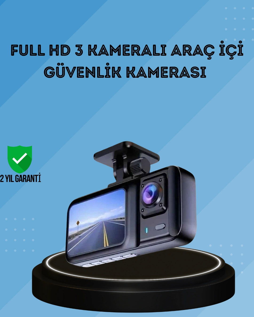 360° Kapsama Sahip Full Hd Araç Kamerası 3’lü Kayıt Gece Görüşlü Dashcam ( Lisinya ) 360° Kapsama Sahip Full Hd Araç Kamerası 3’lü Kayıt Gece Görüşlü Dashcam ( Lisinya )