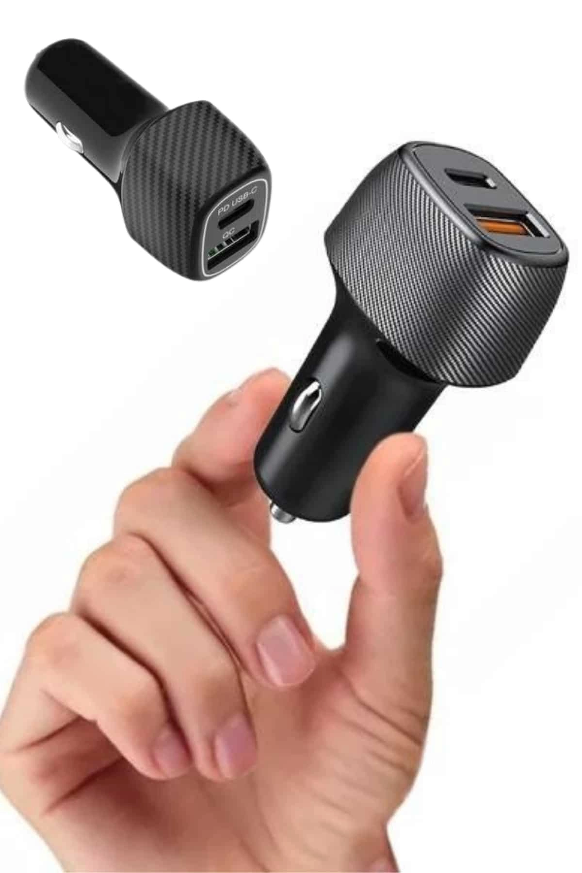 38w Oto Çakmaklık Araç Içi Şarj Cihazı Hızlı Şarj Uzun Ömürlü ( Lisinya )