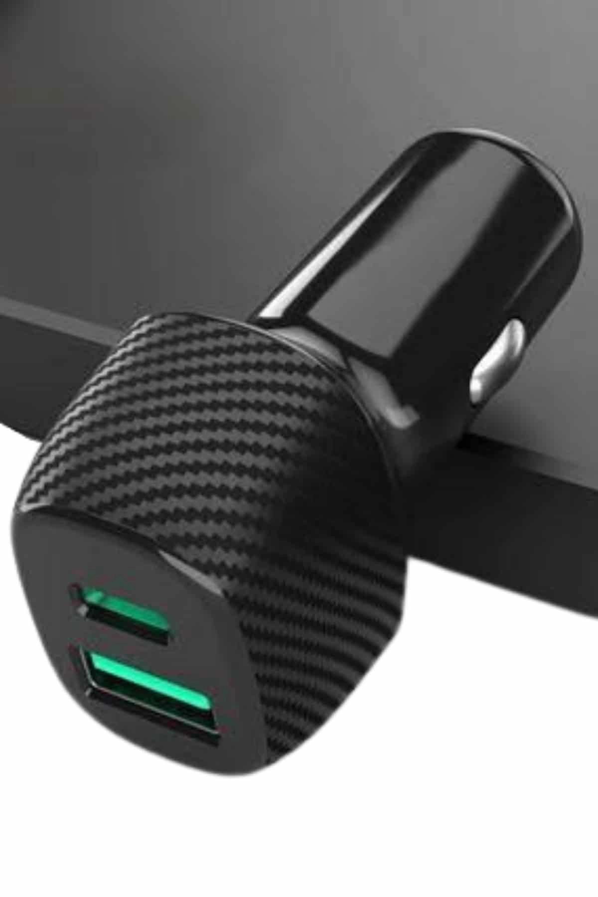 38w Oto Çakmaklık Araç Içi Şarj Cihazı Hızlı Şarj Uzun Ömürlü ( Lisinya )