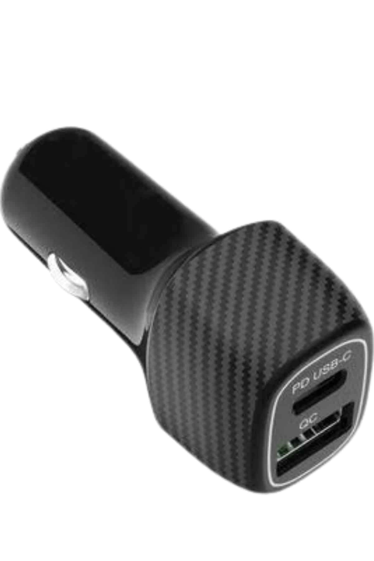 38w Usb Type-c Girişli Oto Çakmaklık Araç İçi Hızlı Şarj Çakmaklık Şarj Aleti ( Lisinya )