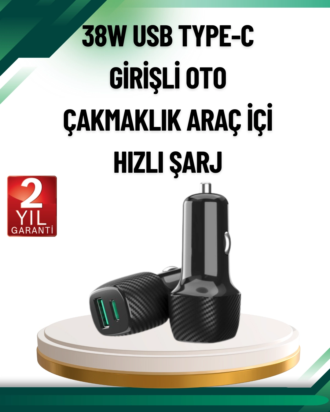 3a Güç Kapasiteli Usb & Type-c Çakmaklık Şarj Adaptörü ( Lisinya ) 3a Güç Kapasiteli Usb & Type-c Çakmaklık Şarj Adaptörü ( Lisinya )