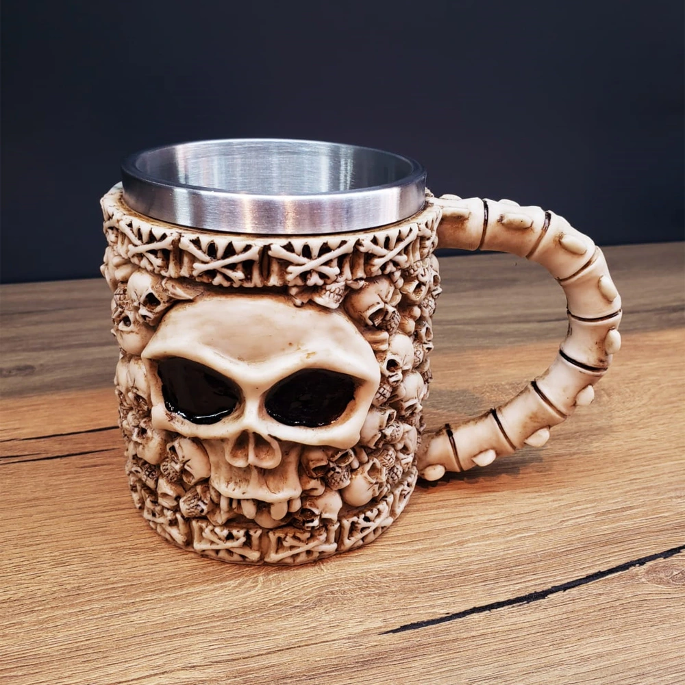 3d Tasarımlı İskelet Kupa Bardak ( Lisinya )
