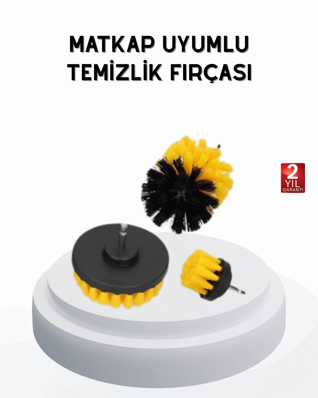 3’lü Matkap Temizlik Fırçası Seti – Banyo, Mutfak Ve Araç Jantı İçin Etkili ( Lisinya )