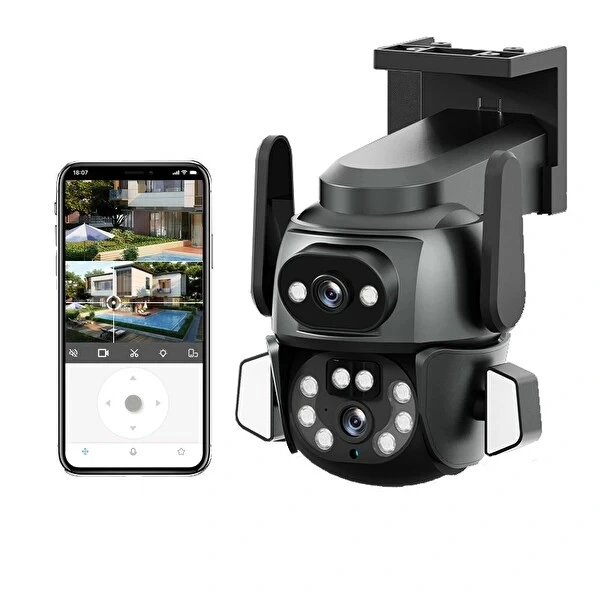 3mp + 3mp Wi-fi Ip Tf Kart Girişli Optik Zoom Kamera ( Lisinya ) 3mp + 3mp Wi-fi Ip Tf Kart Girişli Optik Zoom Kamera ( Lisinya )