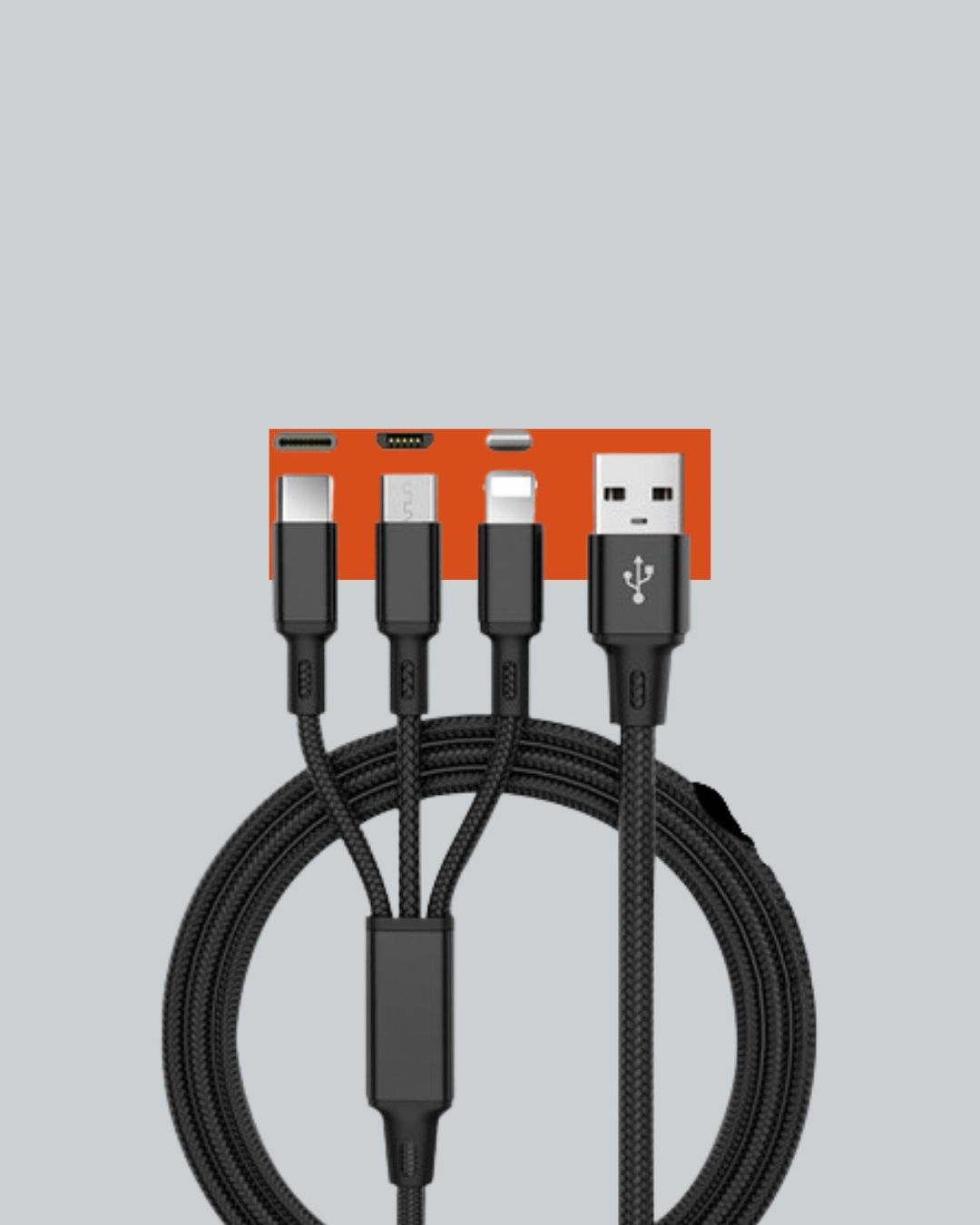 3’ü 1 Arada Hızlı Şarj Kablosu – İos Android Type-c Uyumlu ( Lisinya )