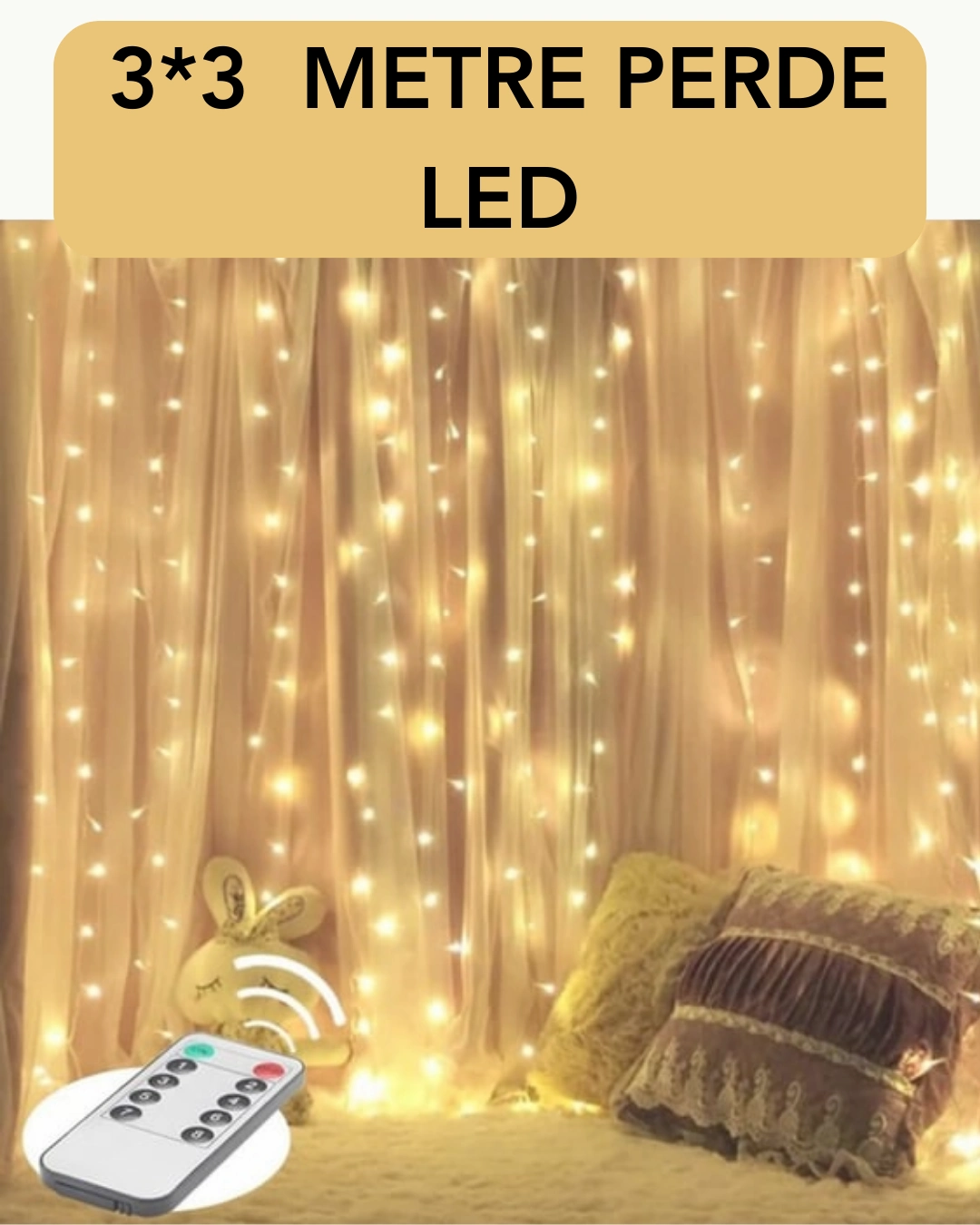3x3 Metre Perde Led Işık – Parti Ve Bahçe Dekorasyonu ( Lisinya ) 3x3 Metre Perde Led Işık – Parti Ve Bahçe Dekorasyonu ( Lisinya )
