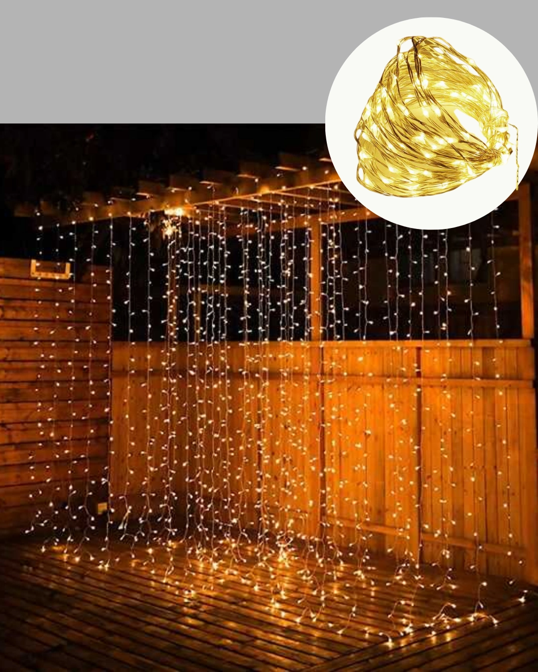 3x3 Metre Şelale Led Perde Işık İç Dış Mekân Dekorasyonu ( Lisinya )