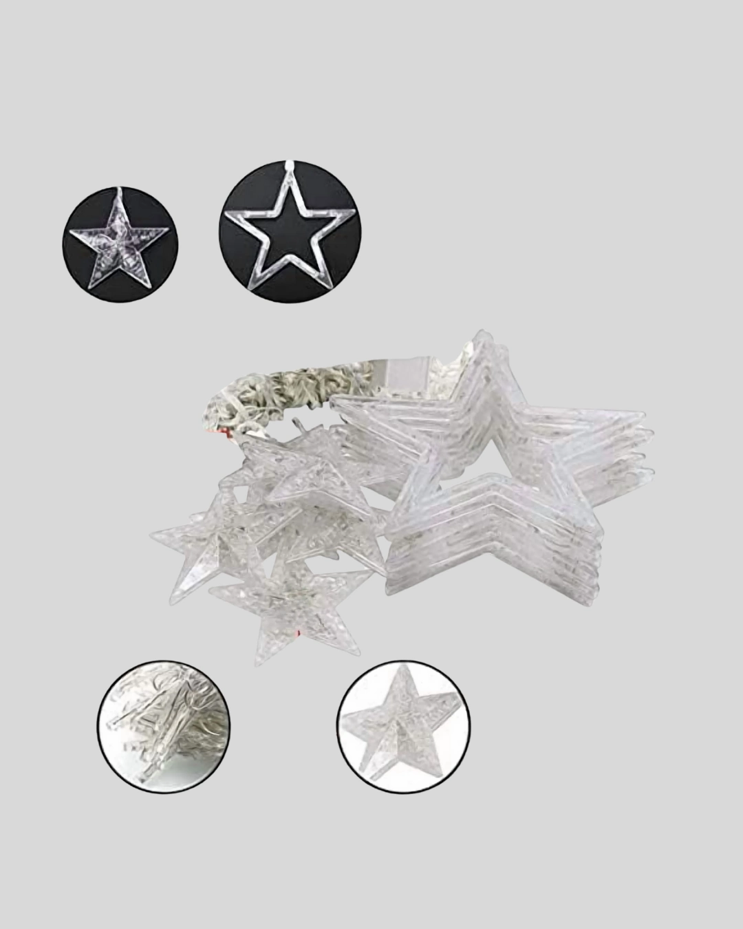 3x3 Metre Yıldız Peri Led Perde Işık Romantik Dekorasyon ( Lisinya )