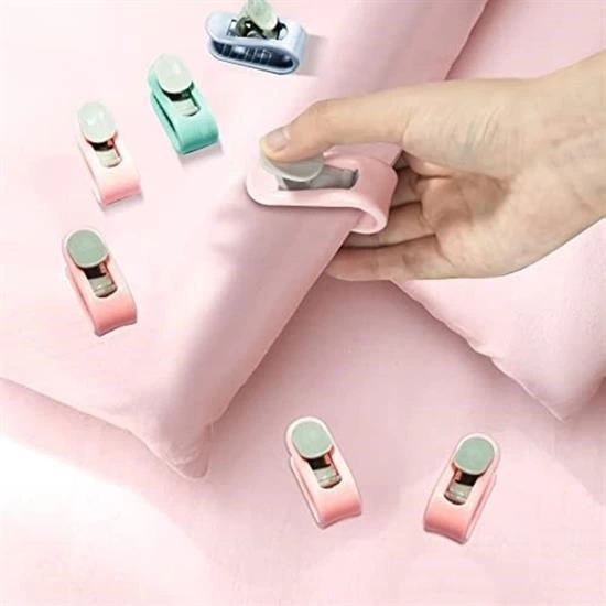 4 Adet İğnesiz Yorgan Çarşaf Ve Perde Tutucu Sabitleyici Kaydırmaz Örtü Düzenleyici Klips ( Lisinya ) 4 Adet İğnesiz Yorgan Çarşaf Ve Perde Tutucu Sabitleyici Kaydırmaz Örtü Düzenleyici Klips ( Lisinya )