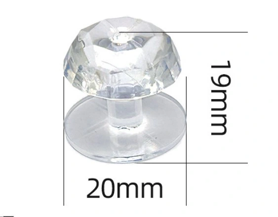 4 Adet Kristal Tasarımlı Çok Amaçlı Yapışkanlı Tutacak Buton ( Lisinya ) 4 Adet Kristal Tasarımlı Çok Amaçlı Yapışkanlı Tutacak Buton ( Lisinya )