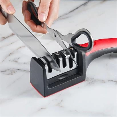 4 Aşamalı Kaymaz Tabanlı Hızlı Bıçak Ve Makas Bileme Aracı - Keskin Ve Pratik Kullanım ( Lisinya ) 4 Aşamalı Kaymaz Tabanlı Hızlı Bıçak Ve Makas Bileme Aracı - Keskin Ve Pratik Kullanım ( Lisinya )