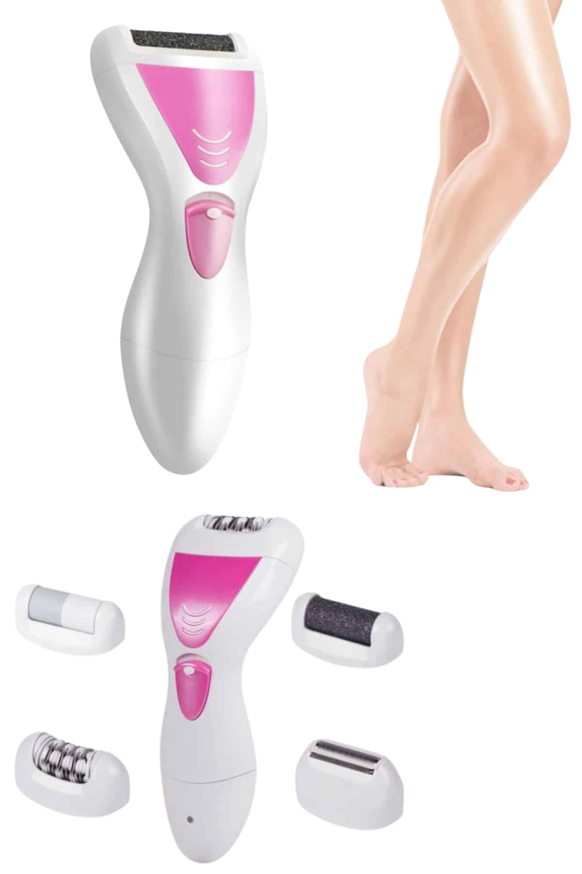 4 Başlıklı Lazer Öncesi Kısaltma Epilasyon Aleti Epilatör Çok Amaçlı ( Lisinya )