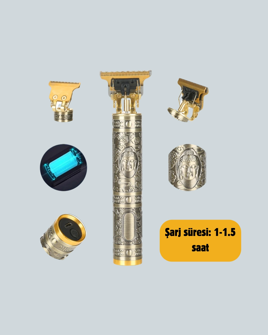 4 Başlıklı Suya Dayanıklı Saç Kesme Makinesi ( Lisinya )