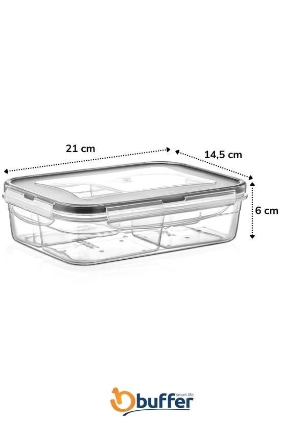 4 Bölmeli Sızdırmaz Contalı Kilitli Kapaklı 1 Litre Erzak Saklama Kabı -lc520 ( Lisinya ) 4 Bölmeli Sızdırmaz Contalı Kilitli Kapaklı 1 Litre Erzak Saklama Kabı -lc520 ( Lisinya )