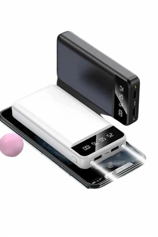 4 Çıkışlı 20.000 Mah Powerbank Uzun Pil Ömürlü Taşınabilir ( Lisinya )