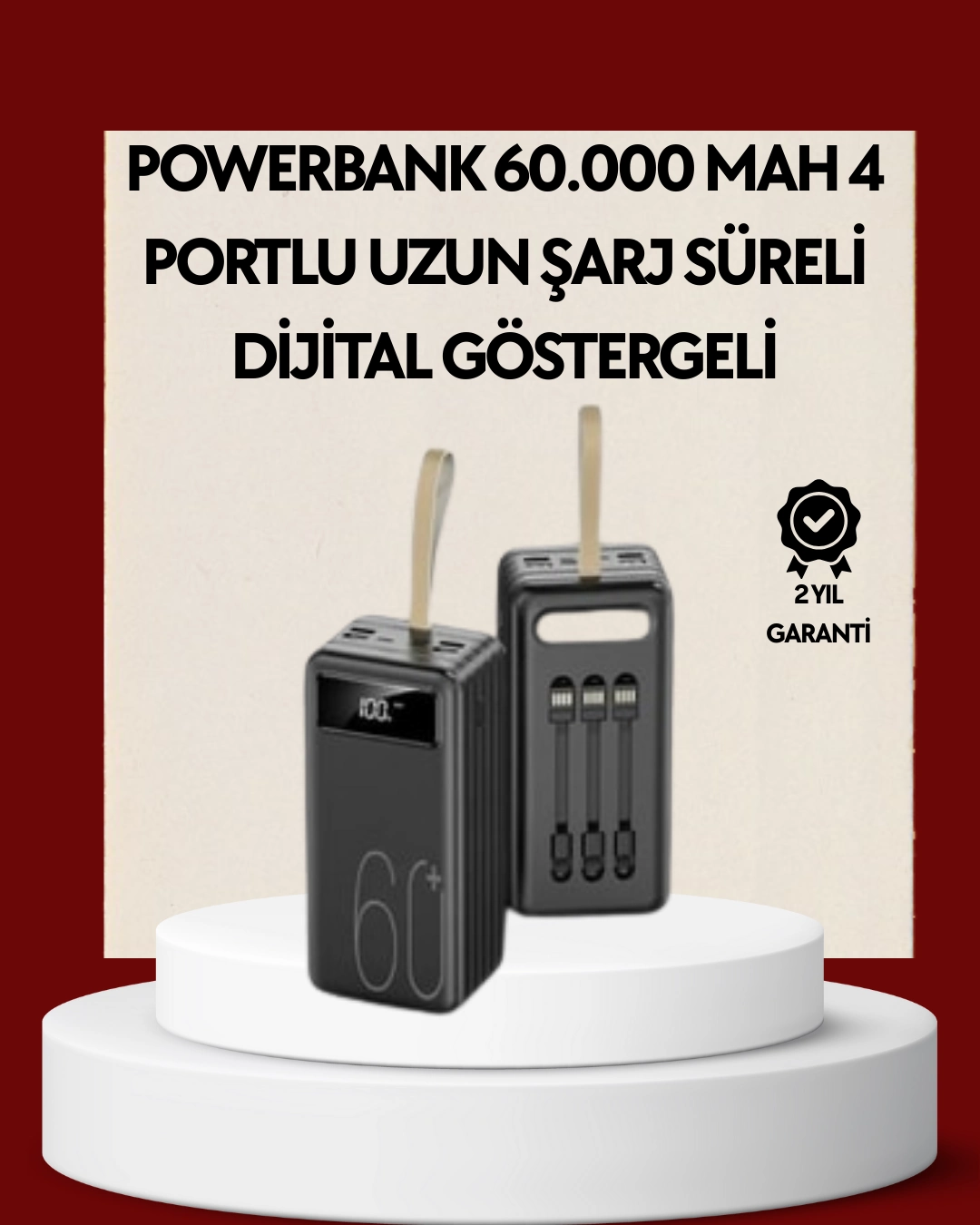 4 Çıkışlı Hızlı Şarj Destekli Powerbank ( Lisinya )
