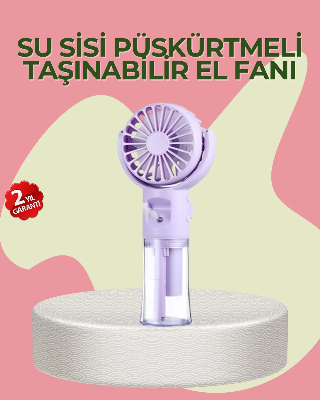 4 Kademeli Serinletici Su Buharlı El Vantilatörü ( Lisinya )