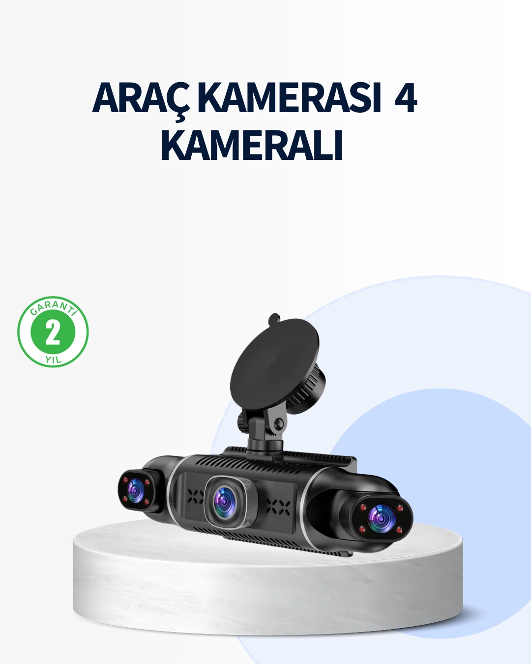 4 Kameralı Araç İçi Kamera 1080p Gps Takip Kablosuz Gece Görüşlü ( Lisinya )