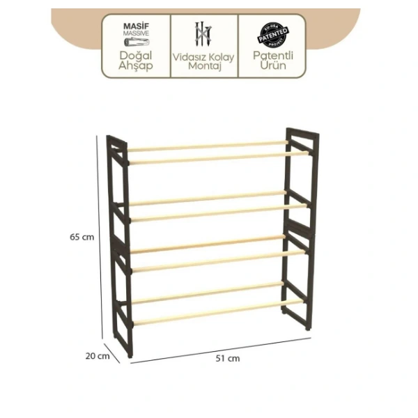 4 Katlı Ahşap Ayakkabılık ( Lisinya ) 4 Katlı Ahşap Ayakkabılık ( Lisinya )