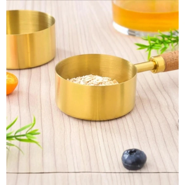 4'lü Ahşap Saplı Ölçü Kaşığı ( Lisinya ) 4'lü Ahşap Saplı Ölçü Kaşığı ( Lisinya )