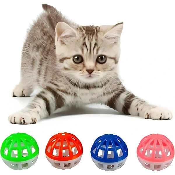 4'lü Çıngıraklı Top Kedi Oyuncağı ( Lisinya ) 4'lü Çıngıraklı Top Kedi Oyuncağı ( Lisinya )