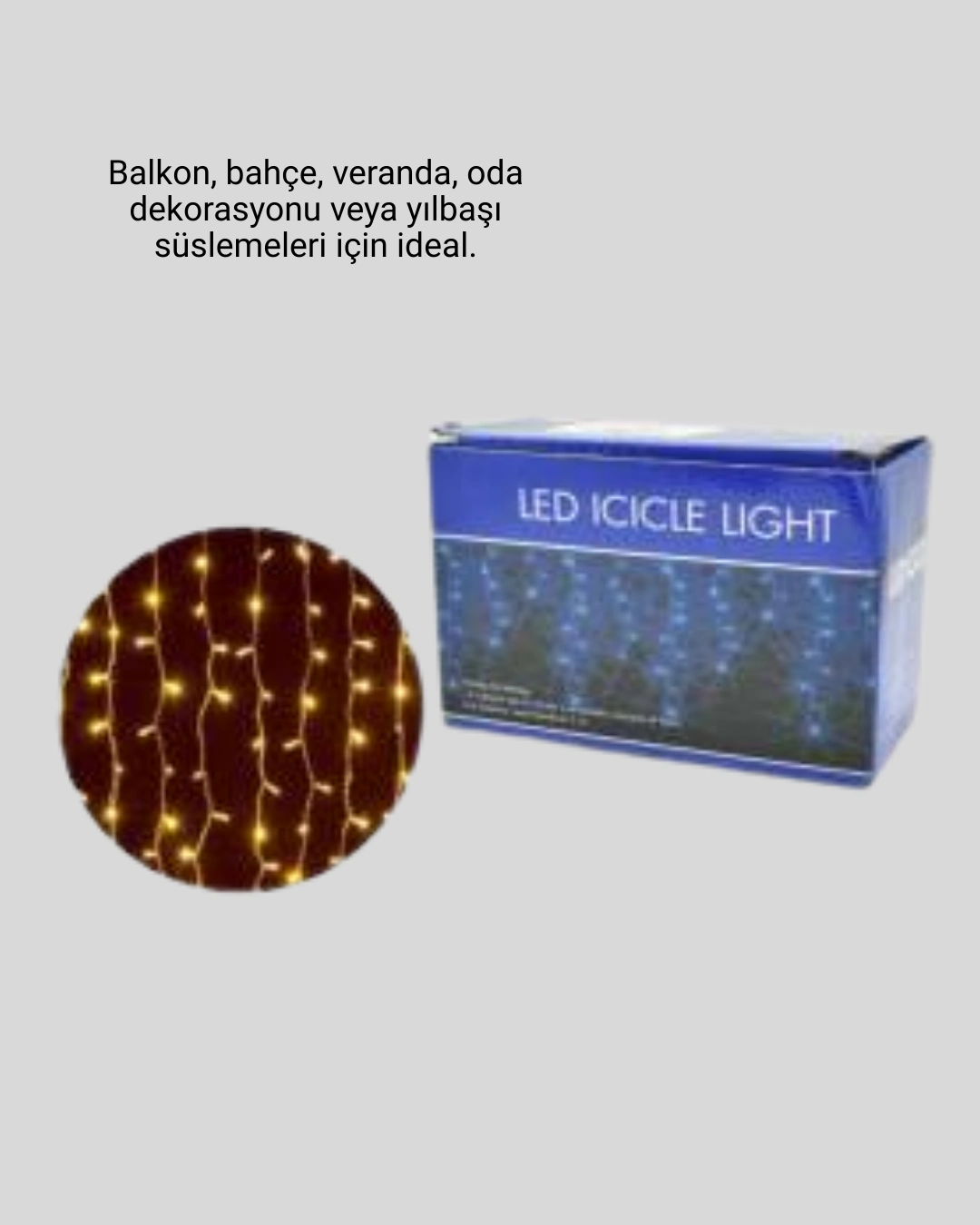 4 Metre Yılbaşı Şelale Led Perde Işık Ev Bahçe Dekor ( Lisinya )