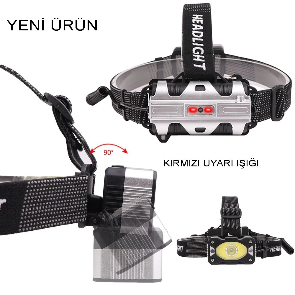 4 Modlu Sensörlü Şarjlı  Güçlü Kafa Lambası  Wt-248 ( Lisinya )