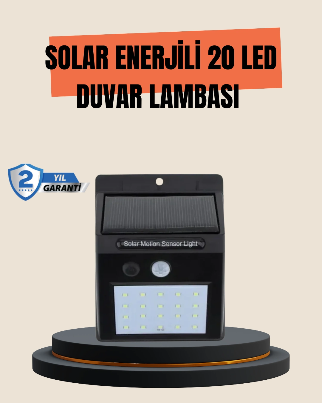 4 Modlu Solar Led Bahçe Ve Garaj Lambası ( Lisinya )