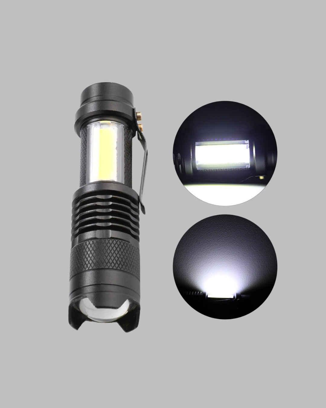 4 Modlu Usb Şarjlı Led El Feneri Kamp Ve Outdoor ( Lisinya )