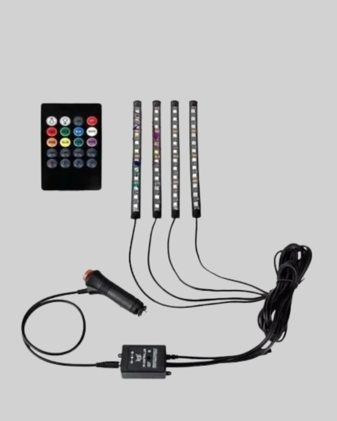 4 Parça Rgb Led Araç İçi Aydınlatma Sistemi ( Lisinya )