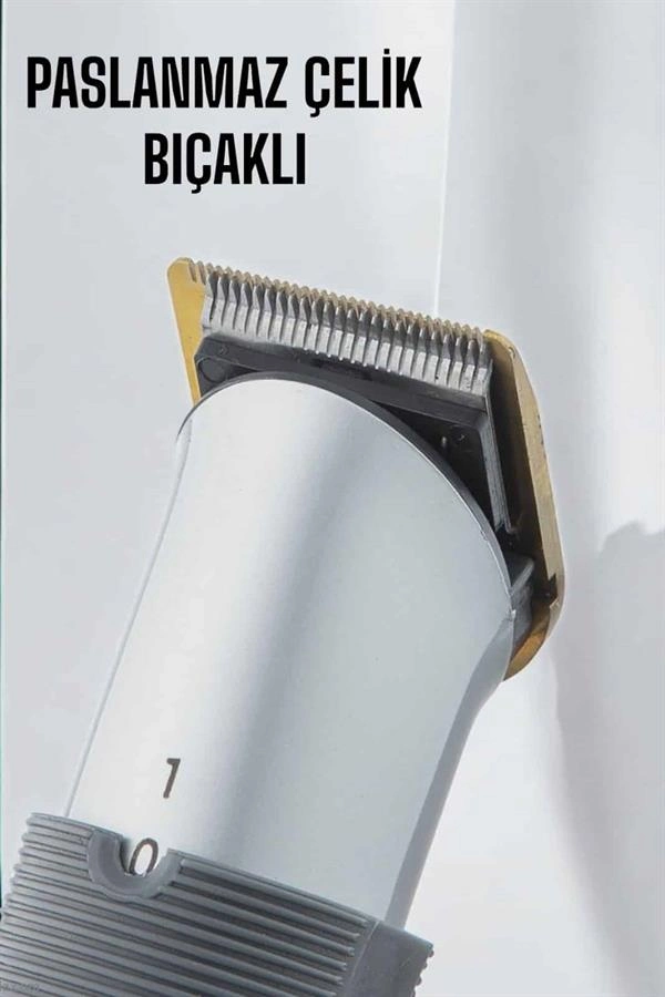 4 Taraklı Profesyonel Şarjlı Saç Ve Sakal Kesme Tıraş Makinesi Seti ( Lisinya )