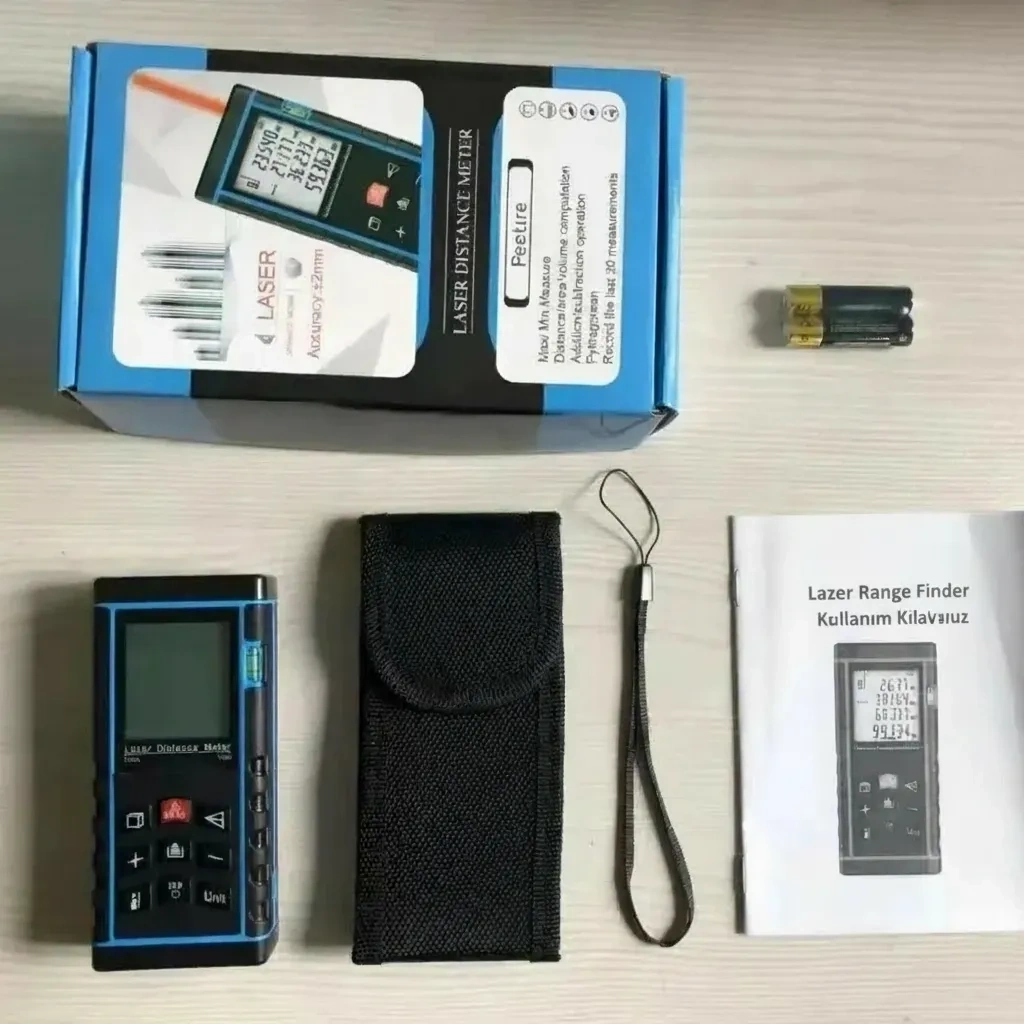 40 Metre Hassas Lazermetre Ölçer LCD Dijital Ekran Su Terazili Lazerli Mesafe Ölçüm Cihazı ( Lisinya ) 40 Metre Hassas Lazermetre Ölçer LCD Dijital Ekran Su Terazili Lazerli Mesafe Ölçüm Cihazı ( Lisinya )
