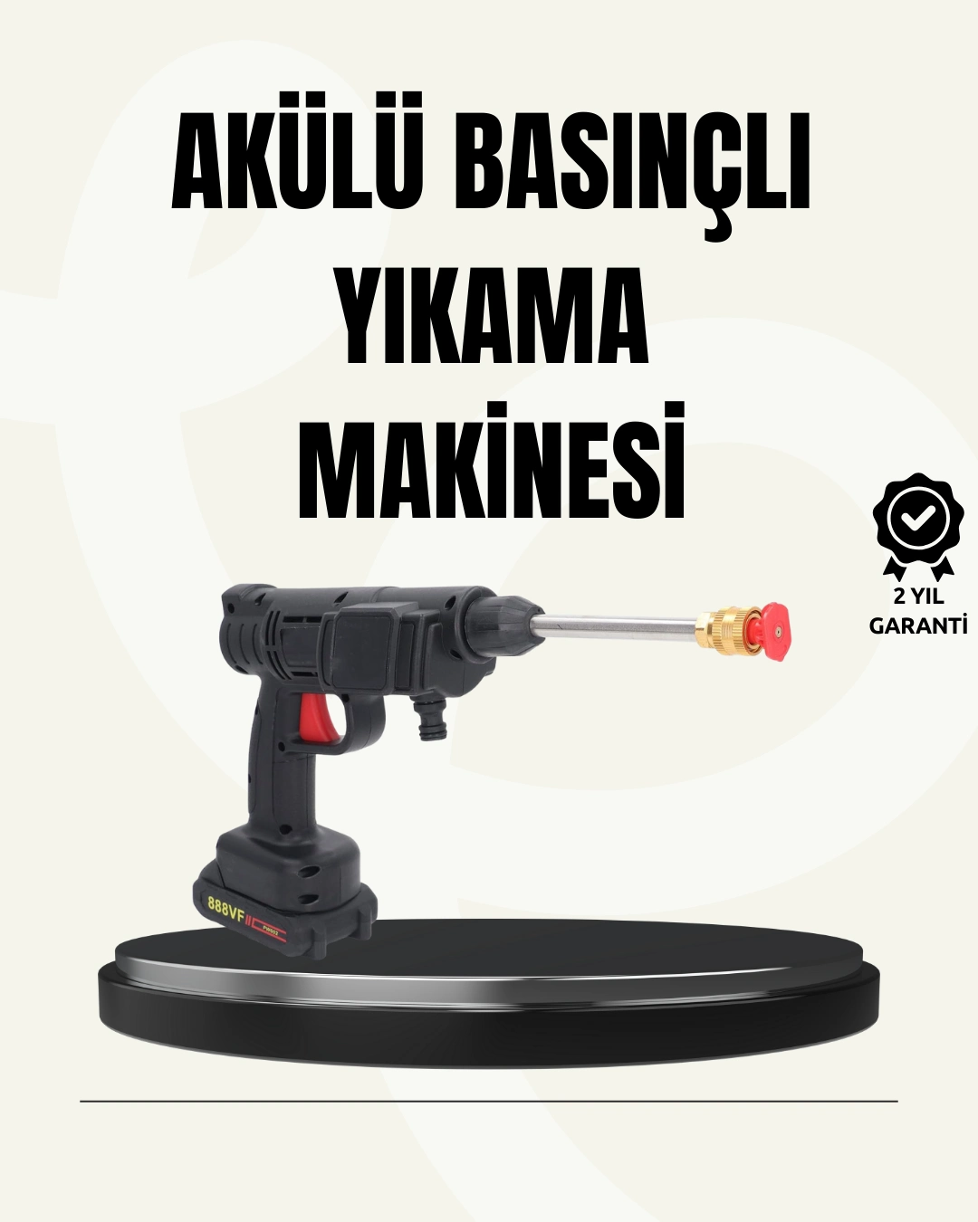 48v Şarjlı Basınçlı Yıkama Makinesi Kablosuz Su Tabancası ( Lisinya )
