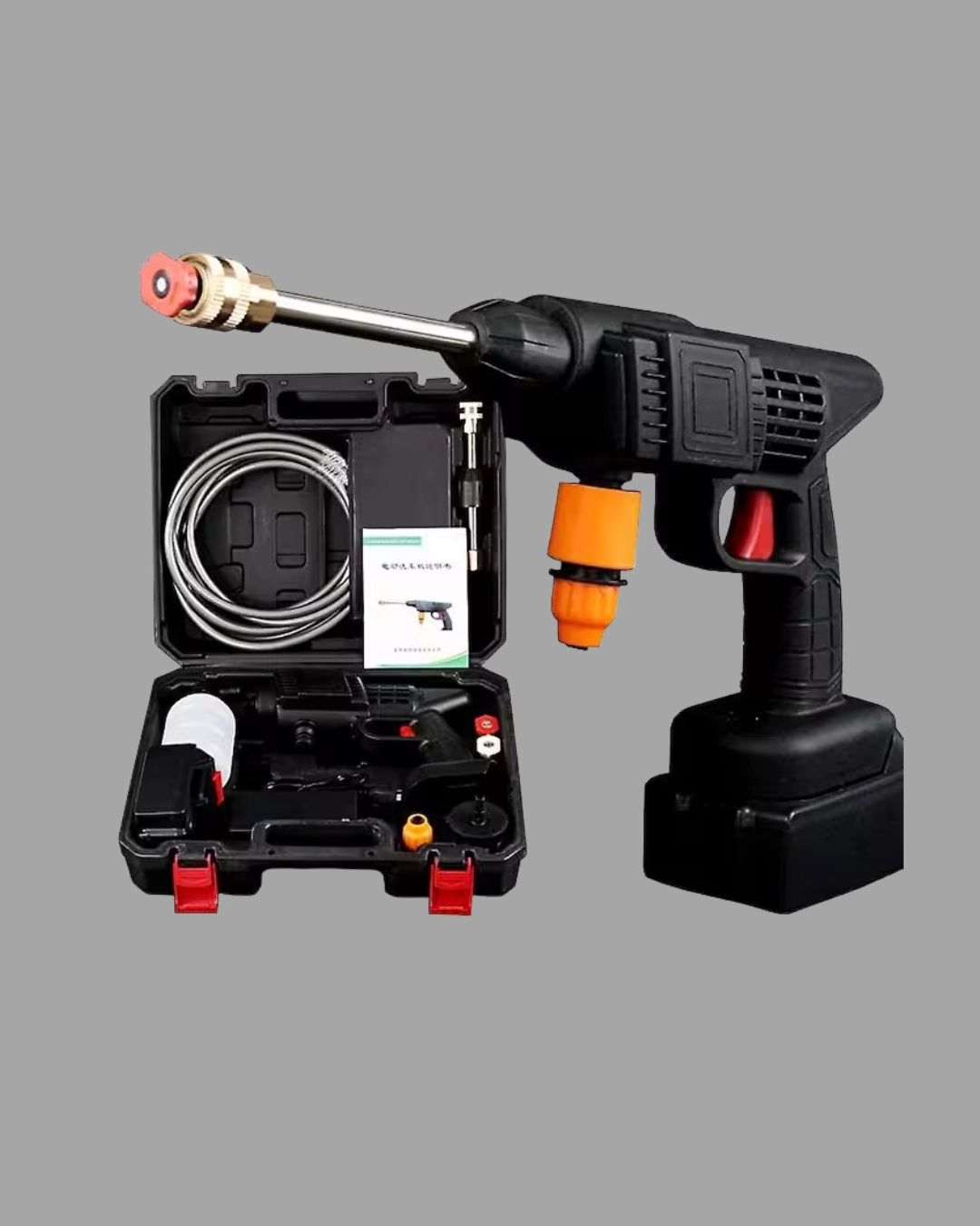 48v Şarjlı Basınçlı Yıkama Makinesi Kablosuz Su Tabancası ( Lisinya )