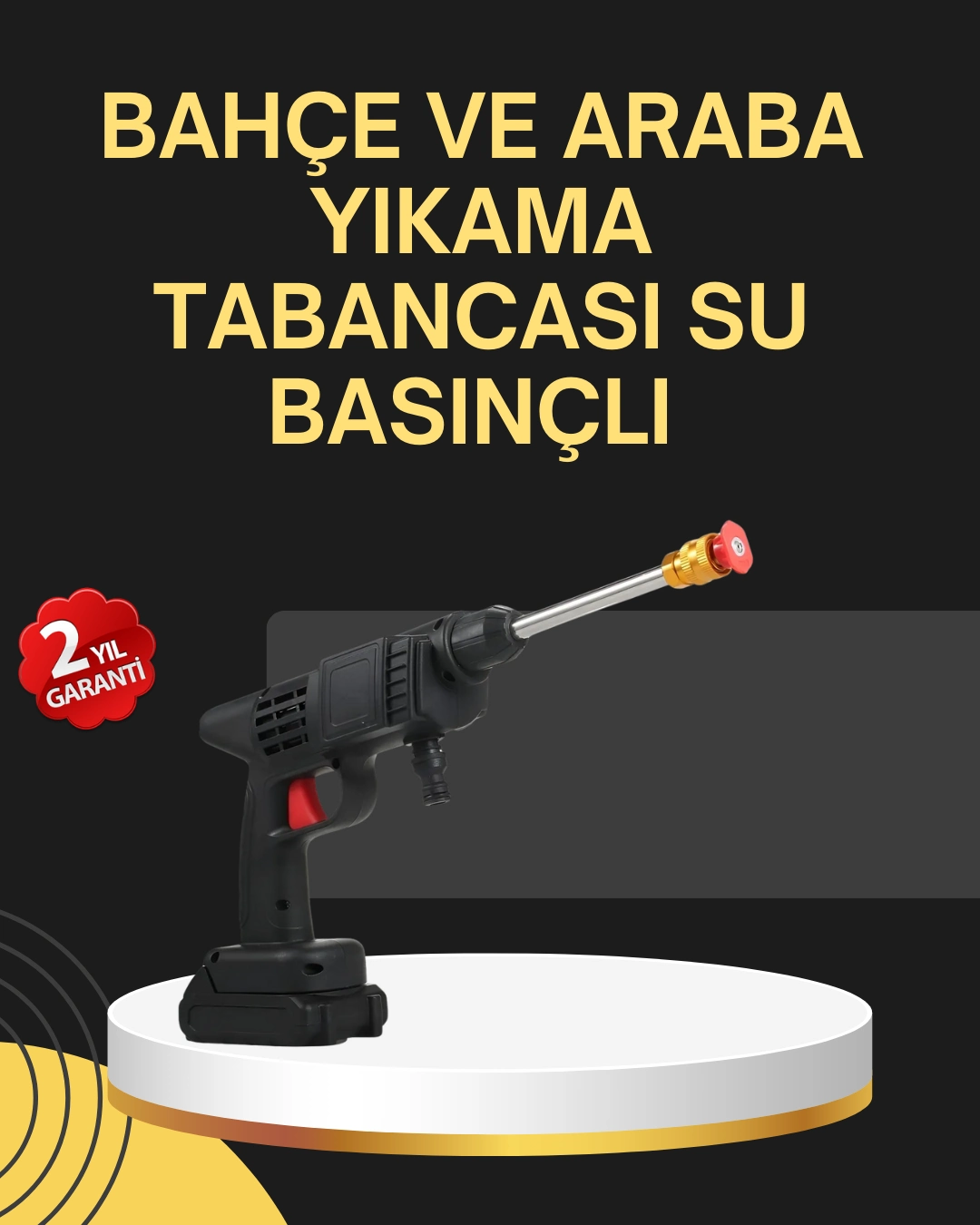 48v Şarjlı Basınçlı Yıkama Tabancası Köpük Ve Çift Nozul 2025 Model ( Lisinya )