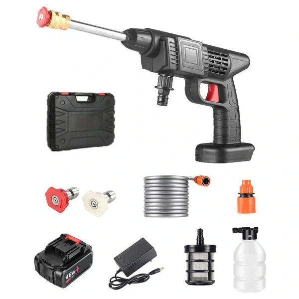 48v Şarjlı Çift Bataryalı Taşınabilir Basınçlı Yıkama Sulama Tabancası ( Lisinya ) 48v Şarjlı Çift Bataryalı Taşınabilir Basınçlı Yıkama Sulama Tabancası ( Lisinya )