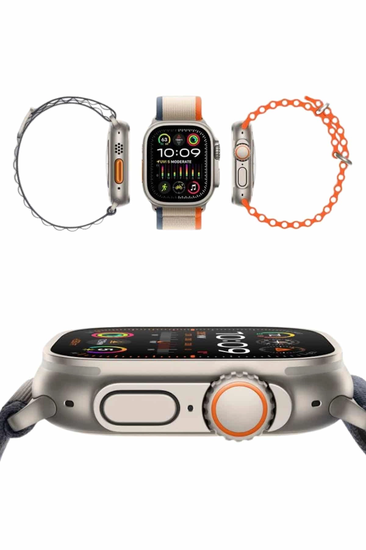 49mm Akıllı Saat Amoled Ekranlı Kadın Erkek Kol Saati Plastik Kordon ( Lisinya )