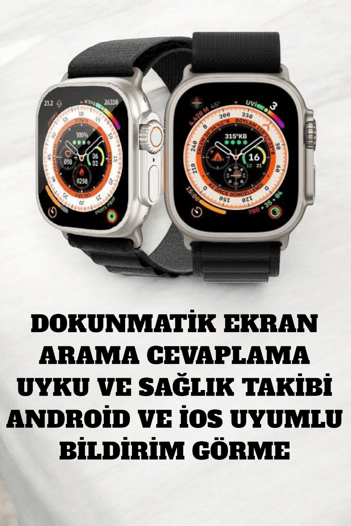 49mm Ekranlı, Kan Basıncı Ve Adımsayar Özellikli Bluetooth Akıllı Saat ( Lisinya )