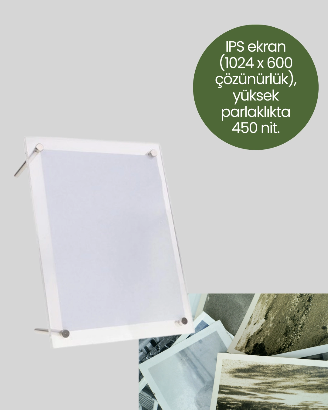 4gb Hafızalı 7 İnç Dijital Fotoğraf Çerçevesi – Yüzlerce Anınızı Saklayın ( Lisinya )