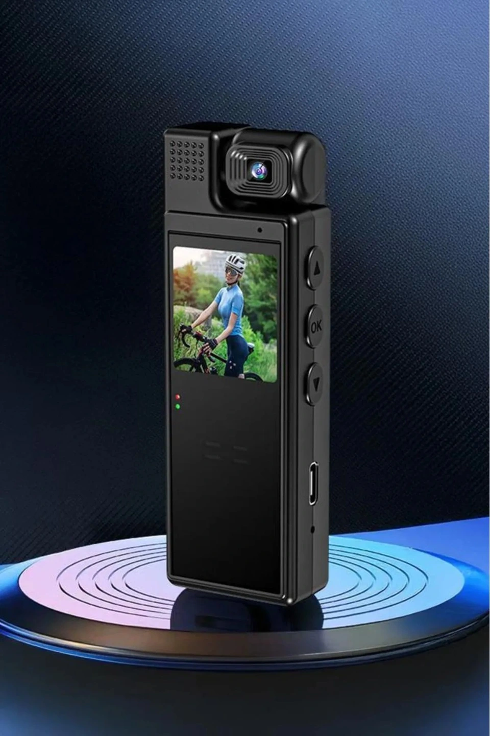 4k 180 Derece Vücut Kamerası Kablosuz Gece Görüşlü Aksiyon Kamerası ( Lisinya )