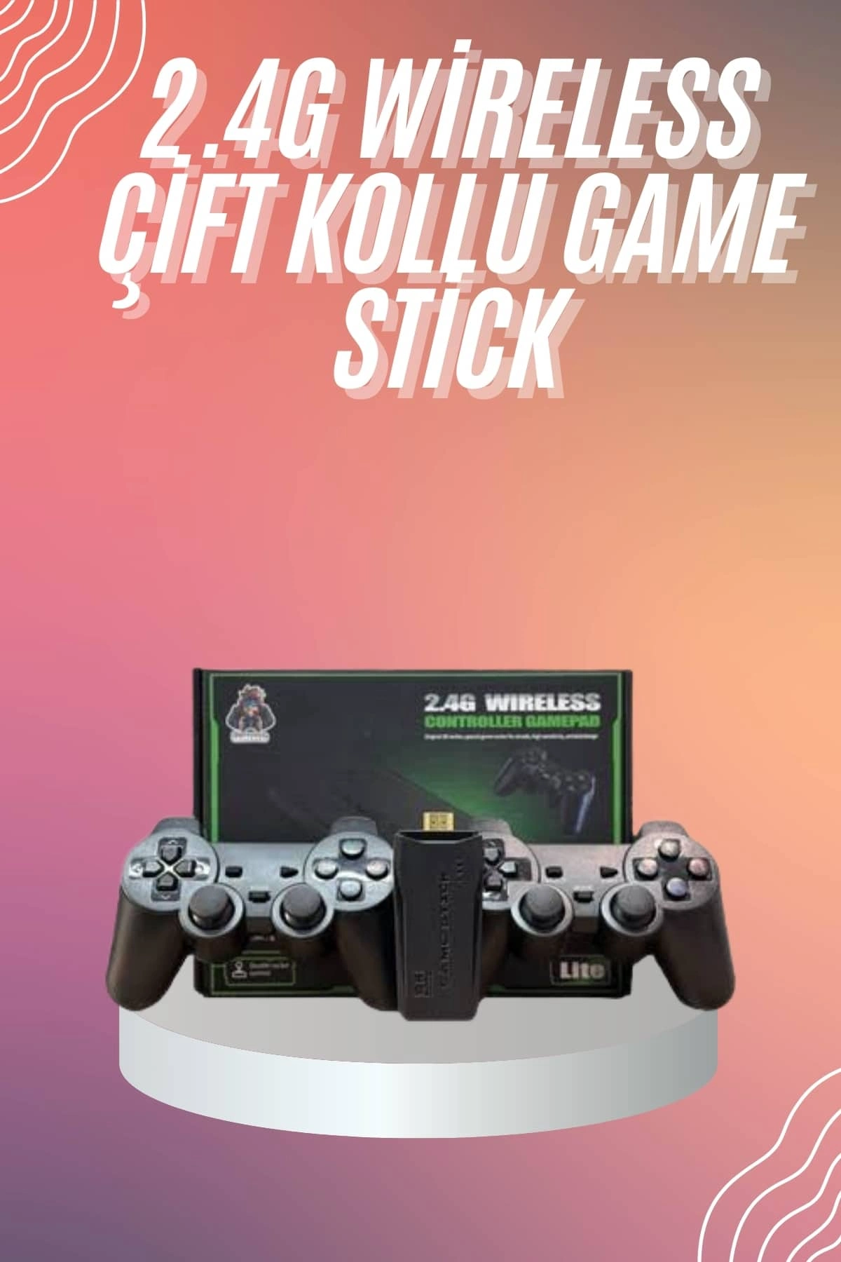 4k Game Stick Oyun Konsolu 2.4g Kablosuz Çift Kol Nostaljik Oyunlar ( Lisinya ) 4k Game Stick Oyun Konsolu 2.4g Kablosuz Çift Kol Nostaljik Oyunlar ( Lisinya )