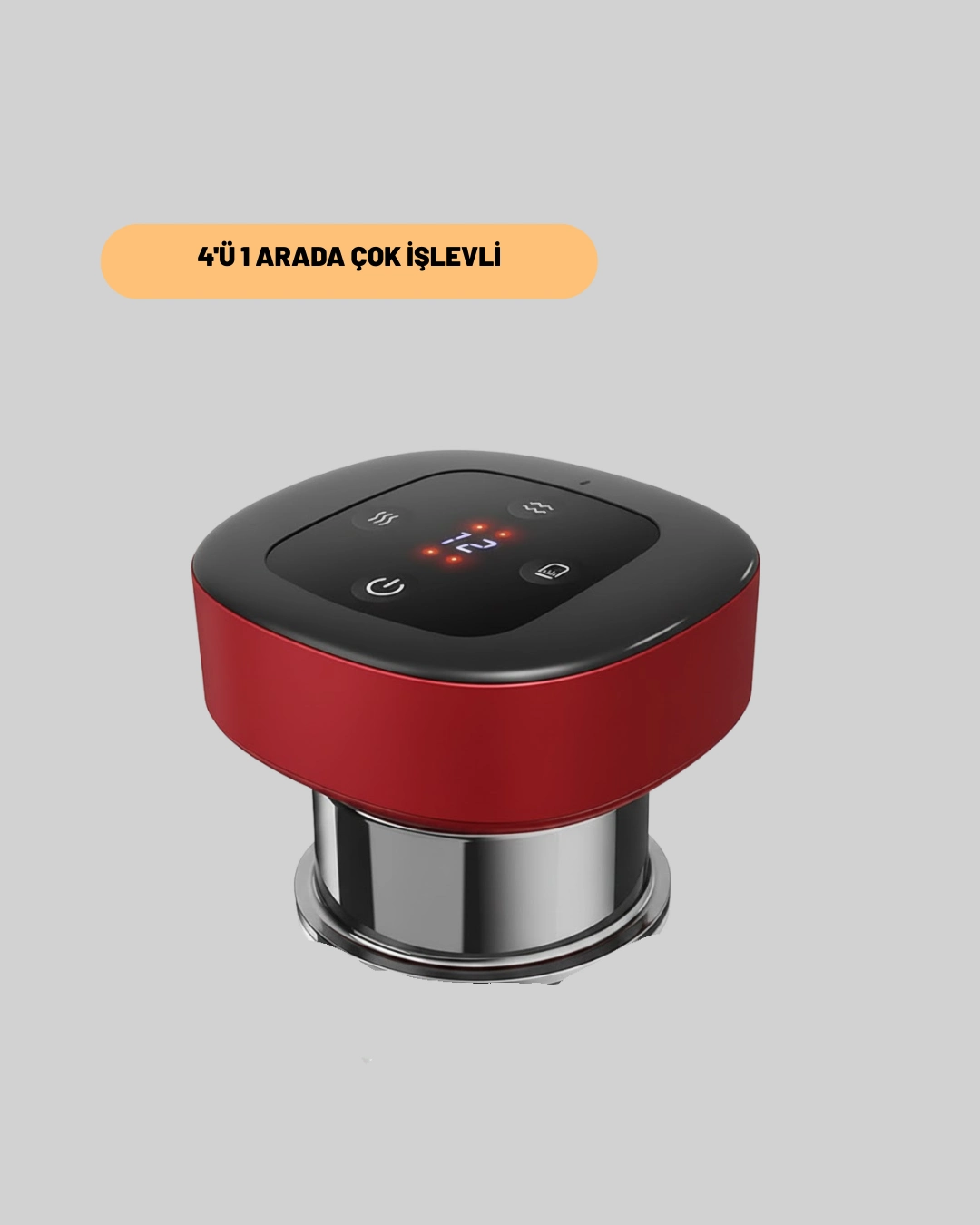 4’ü 1 Arada Elektrikli Çukurluk Masaj Seti Isı Masaj Ve Kırmızı Işık ( Lisinya )