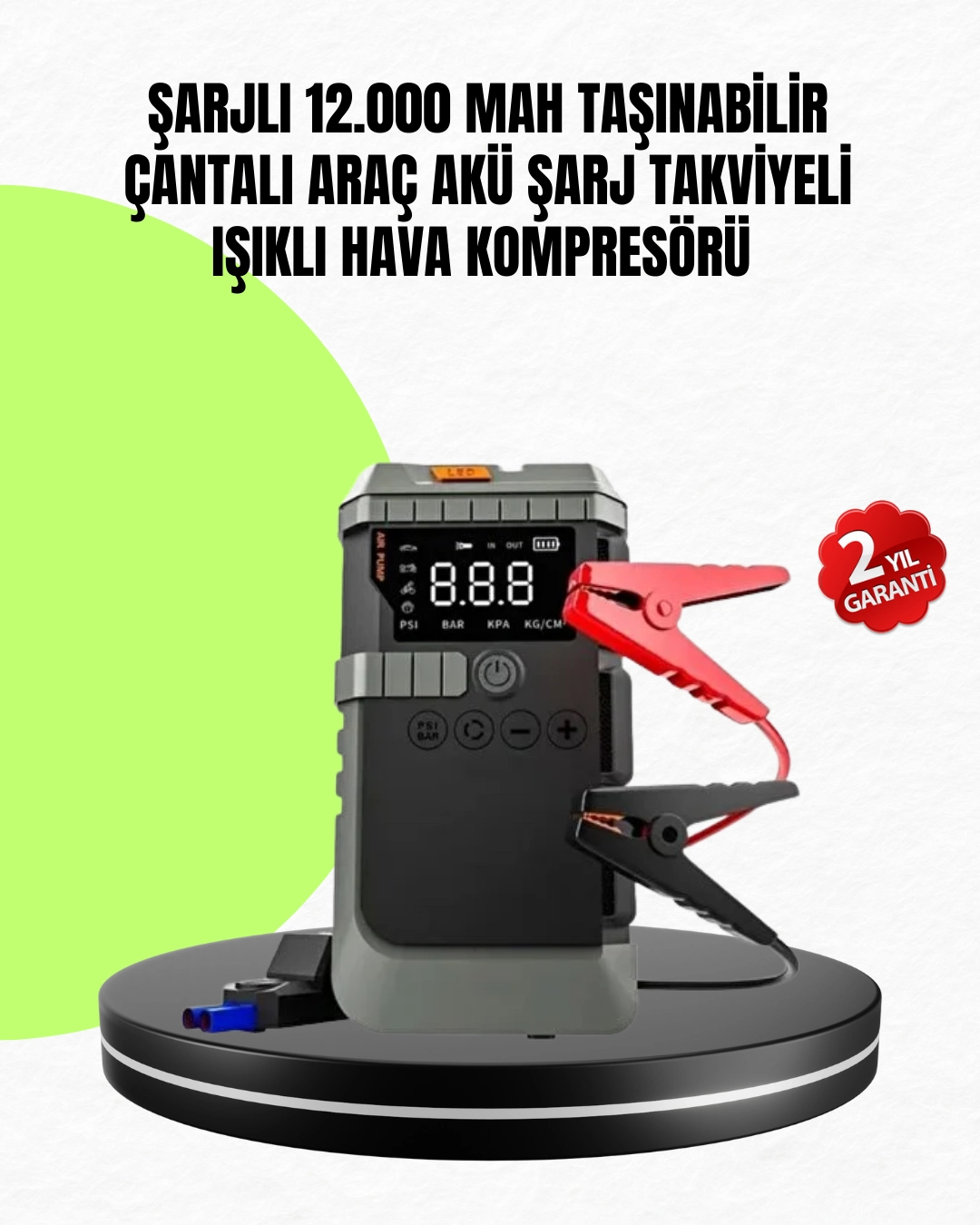 4’ü 1 Arada Powerbank Özellikli Araç Akü Şarj Takviye Cihazı ( Lisinya ) 4’ü 1 Arada Powerbank Özellikli Araç Akü Şarj Takviye Cihazı ( Lisinya )