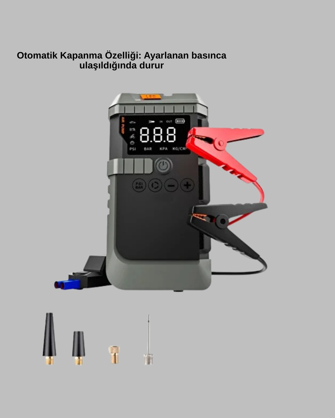 4’ü 1 Arada Powerbank Özellikli Araç Akü Şarj Takviye Cihazı ( Lisinya ) 4’ü 1 Arada Powerbank Özellikli Araç Akü Şarj Takviye Cihazı ( Lisinya )