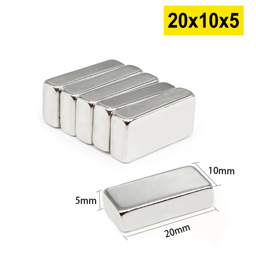 5 Adet 20x10x5 Mm Neodyum Magnet N35 Güçlü Mıknatıs Köşeli Ve Dayanıklı Nikel Kaplama ( Lisinya ) 5 Adet 20x10x5 Mm Neodyum Magnet N35 Güçlü Mıknatıs Köşeli Ve Dayanıklı Nikel Kaplama ( Lisinya )