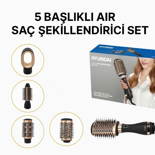 5 Başlıklı Air Saç Şekillendirici Set ( Lisinya ) 5 Başlıklı Air Saç Şekillendirici Set ( Lisinya )