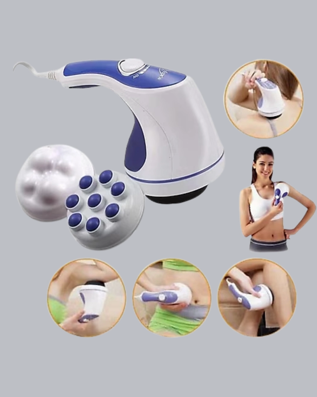 5 Başlıklı Elektrikli Masaj Aleti – Bölgesel İncelme Ve Selülit Azaltıcı ( Lisinya )