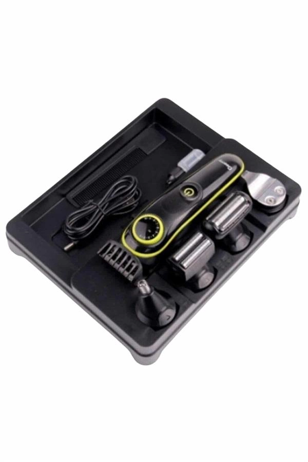 5 Başlıklı Şarjlı Tıraş Makinesi Kablosuz Saç Sakal Burun Tıraşına Uygun ( Lisinya )