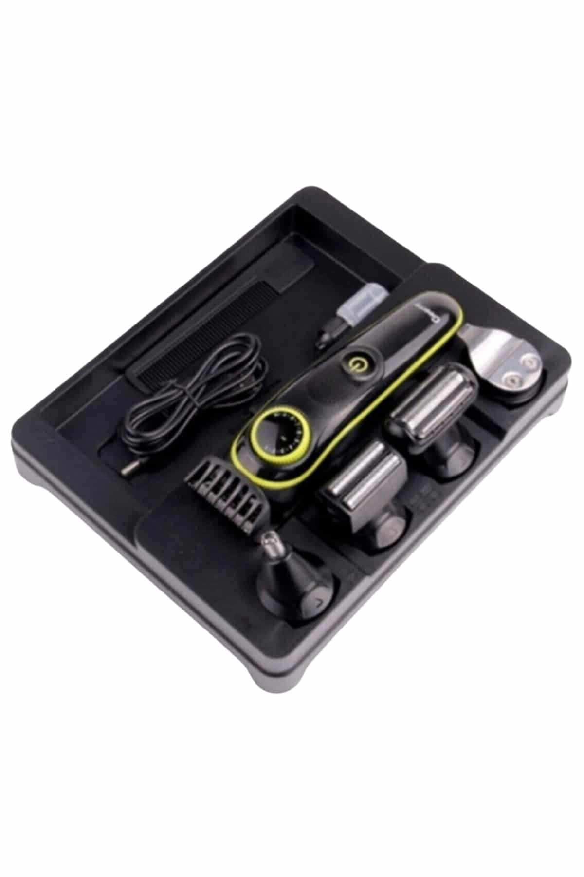 5 Başlıklı Şarjlı Tıraş Makinesi Kablosuz Saç Sakal Burun Tıraşına Uygun ( Lisinya )